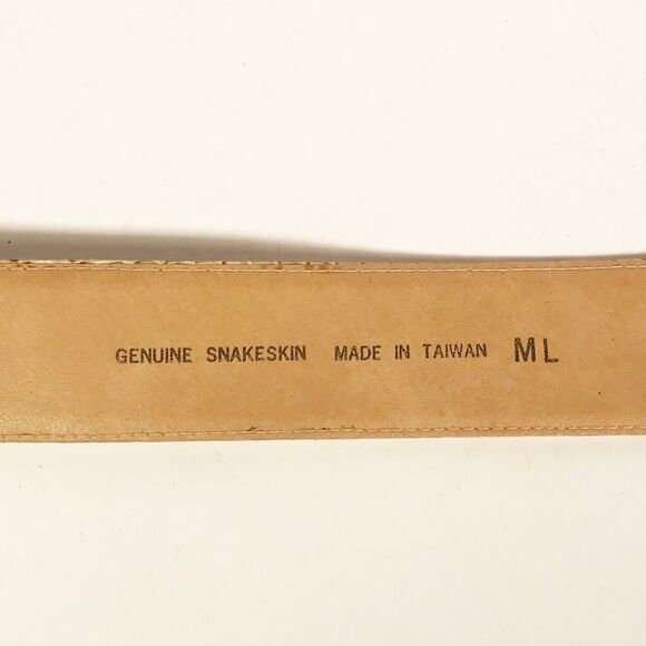 Genuine Snakeskin Chic Belt - Size ML - Picture 4 of 4